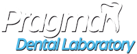 pragma dental logo white